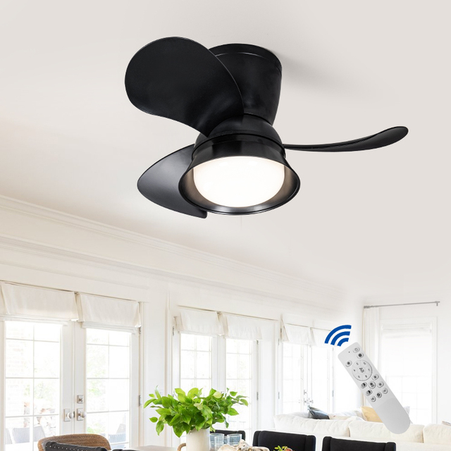 New Arrivals Dining Room Bedroom Office Indoor Home Remote Control Ceiling Fans WIth Led Light