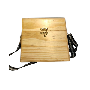 Bolso de Madera Ecológico Hecho a Mano para Mujer, Bolso de Madera Natural Duradero para Compras, Uso Diario y Decoración del Hogar - Product Image 1
