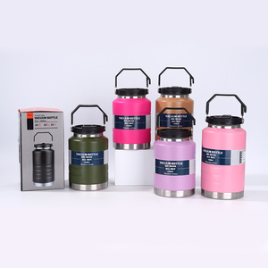 <span class=keywords><strong>Bouteille</strong></span> d'eau <span class=keywords><strong>isotherme</strong></span> sport en acier inoxydable 304 de 1,5 litre, thermos à double paroi, pot alimentaire avec couvercle à paille et poignée - Product Image 5