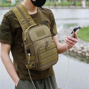 Mochila táctica de doble uso de gran capacidad para hombre, bolsa de pecho multifuncional para deportes al aire libre, bandolera, bolsa doble individual - Product Image 3