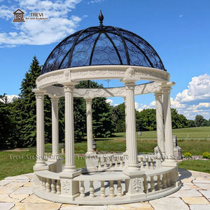Padiglione in pietra di marmo grande Gazebo a colonna romana maniero esterno - Product Image 6
