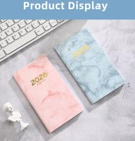 Agendas de Cuero A6 en Inglés 2026, Planificadores 2027, Libreta de Notas, Mini Diario de Bolsillo Portátil, Planificador Diario y Semanal de 365 Días