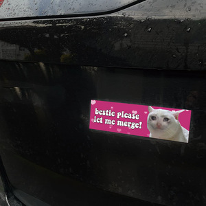 Imanes Divertidos y Reflectantes para Parachoques de Coche, con Diseños de Gatitos y Frases Divertidas, Pegatinas para Coche para Conductores Principiantes - Product Image 5