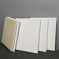 Panneaux acoustiques en fibre de verre pour l'insonorisation des plafonds et des murs, panneaux absorbants blancs ignifuges