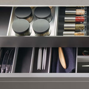 Kustom besi tahan karat kelas atas lemari dapur pernis desain baru anti bakteri dan anti karat furnitur pasokan langsung - Product Image 4