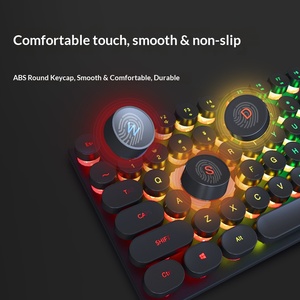 USB LED Wired Silent 104-Key Ergonomic Keyboard <b>Mouse</b> Combo Universal <b>for</b> PC Laptop Gaming Peripherals - Product Image 2