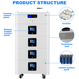 ระบบพลังงานแสงอาทิตย์แบบ all-in-one วางซ้อนได้30KWH ชุดเต็มแบตเตอรี่ไฮบริด5-10KW LiFePO4สำหรับใช้ในบ้านพร้อมการรับประกัน10ปี - Product Image 4