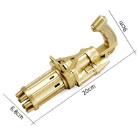 Pistolet à bulles électrique à 8 trous Gatling Blaster Bubble Gun Toys Vente à chaud en été