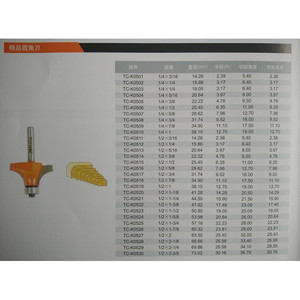 Tiancheng Round Corner Cutter 14*14 Tungsten Steel Bearing Woodworking Tool - Product Image 3