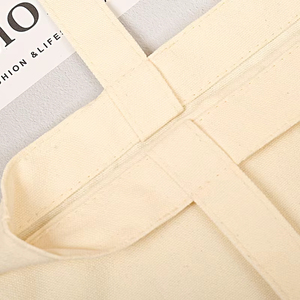 Customizable Size <strong>Solid</strong> Color Cotton Shoulder Tote <strong>Bag</strong> Plain Grocery Shopping Canvas <strong>Bag</strong> - Product Image 3