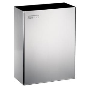 Cestino per Rifiuti Rettangolare in Acciaio Inox da 25 L per Montaggio a Parete Mediclinics - Product Image 1