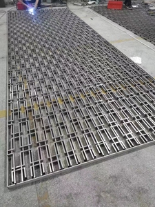 Panneau de mur rideau moderne en aluminium à persiennes, finition anodisée, écologique, séparateur d'espace d'entrée, 70 pouces et plus - Product Image 6