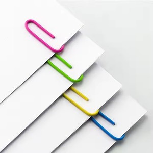 Clip de reliure pratique pour le bureau/l'école motif coloré <span class=keywords><strong>PVC</strong></span> plastique métal aimant organisation pratique Clips à revêtement de couleur - Product Image 6