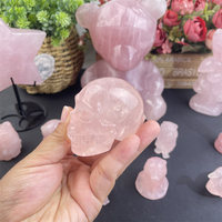 Prix de gros Pierre précieuse de guérison naturelle formes mixtes Quartz rose sculpture pour la décoration