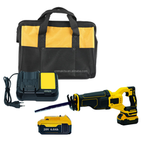 Kit de scie sauteuse sans fil 20V avec batterie Li-ion 6.0Ah et chargeur rapide, ensemble d'outils électriques portables avec sac de rangement pour le bois