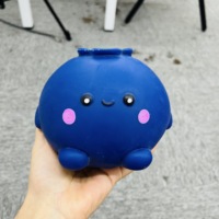 USA Warehouse Jumbo Geurende Blauwe Bes Fruit Squishy Knijp Speelgoed Grote Maat Schattig Blauwe Bes Sensorisch Fidget Ontspanningsspeelgoed