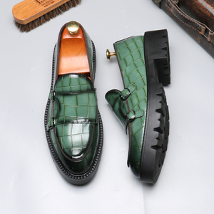 Chaussures Derby en cuir PU avec logo personnalisé, plateforme, bout large, chaussures Oxford en acier, chaussures habillées d'hiver - Product Image 4