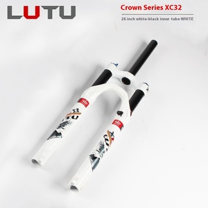 <span class=keywords><strong>Horquilla</strong></span> de Bicicleta LUTU de <span class=keywords><strong>26</strong></span> Pulgadas para Ciclismo de Carretera, Aleación de Aluminio Dorado y Negro, Suspensión de Aire, Bloqueo de Control en el Hombro, Tubo Interno, <span class=keywords><strong>Horquilla</strong></span> para Bicicleta de Montaña - Product Image 2