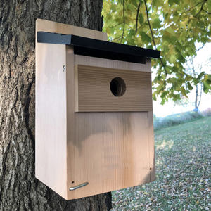 Ceder Schuine Dak Vogelhuisje - Product Image 1