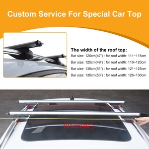 Barre de toit transversale en aluminium pour voiture, barre à bagages avec capacité de charge de 50 kg et installation facile - Product Image 3