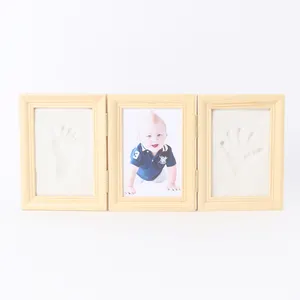 Kit de impressão de fotos para berçário de meninos e meninas, kit para fazer pegadas e dedos de bebês, registo de bebês, presente para mãe, novidade, chuveiro de bebê