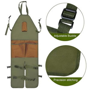 Outdoor Casual Polyester Leggings Courtyard Use Reusable Sleeveless Stain Resistance Adjustable Straps <b>Garden</b> Bib <b>Apron</b> - Product Image 2