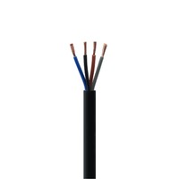 Cable de alimentación de cobre CU/PVC/PVC RVV de 2, 3, 4, 5, 6 núcleos, 1.0, 1.5, 2.5, 4 mm², con cubierta blanda, flexible, para instalación eléctrica