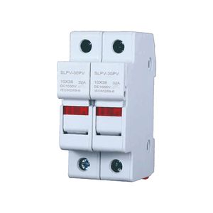 Base cilíndrica para portafusibles Gloca RT18-32 2P DIN 10x38mm AC DC - Product Image 1