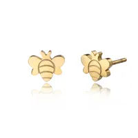 อินเทรนด์น่ารักผึ้งสตั๊ดต่างหูเล็กๆเครื่องประดับมินิมอล316l 18K ชุบทองสแตนเลสน่ารักผึ้งต่างหูสตั๊ดสำหรับผู้หญิง