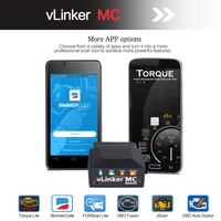 Escáner de Diagnóstico Automotriz OBD2 VLinker MC 3.0 de 12V con Bluetooth, Compatible con Actualización de Firmware