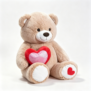 Oso de peluche personalizado con forma de corazón, oso de peluche, oso de peluche con corazón, oso de peluche de peluche. - Product Image 1