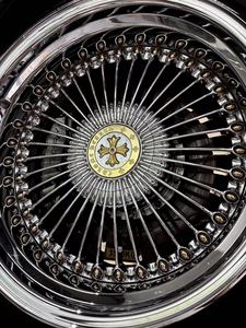 Jantes en fil forgé sur mesure de luxe 18 19 20 pouces chromées argentées dorées en maille pour berlines VIP et Lowrider - Product Image 6