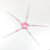Belles pétales roses étincelants pendentif Gel stylos petit frais mignon étudiant examen Signature stylo fleur pendentif Gel stylo