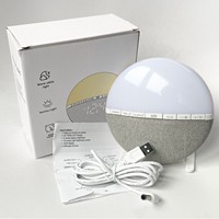 JM Smart LED Sonnenaufgangswecker Tischuhr Intelligentes Nachtlicht Farbwechsel Moderne Dimmbare Digitale Schreibtischuhr OEM ODM