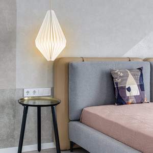 <span class=keywords><strong>Abat</strong></span>-<span class=keywords><strong>jour</strong></span> en papier <span class=keywords><strong>origami</strong></span> de style nordique, <span class=keywords><strong>abat</strong></span>-<span class=keywords><strong>jour</strong></span> pliable en papier, couverture de lampe suspendue, lanterne décorative en papier - Product Image 3