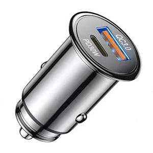 Cargador de coche 2 puertos PD30W + QC18W Dual <span class=keywords><strong>USB</strong></span> toma encendedor de cigarrillos adaptador de cargador de coche rápido - Product Image 4