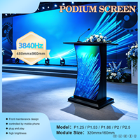 Affichage LED P1.25 pour podium, boîtier en fer, modules souples, maintenance frontale, protection GOB
