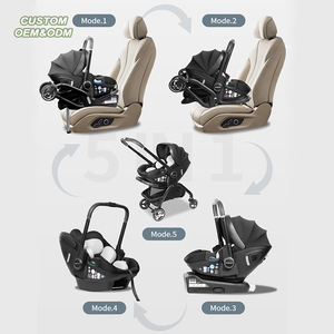 Système de voyage luxueux combiné, siège auto, <span class=keywords><strong>poussette</strong></span>, cadre en aluminium, pliage facile, <span class=keywords><strong>poussette</strong></span> paysage, porte-bébé pour nourrissons et enfants - Product Image 1