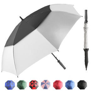 Auto Open Pongee Golf <b>Umbrella</b> 130cm Diameter Glass Fiber Ribs Lightweight Portable for Travel Business Events Ergonomic EVA - Product Image 3