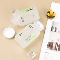 Emballage de bouteille de comprimé de vitamine personnalisé 120ml 150ml 200ml 250ml bouteille de capsule en verre ambré à large ouverture avec couvercle en bambou en bois