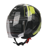 Casques Jet Homologués ECE Yoai 3/4 Open Face, Double Visière pour Moto, Scooter Électrique, Hiver, Hommes