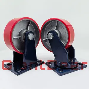 4 Inch 5 Inch 6 Inch 8 Inch 10 Inch 12 Inch Load Capacity 700Kg 1000Kgs Heavy PU Rigid Caster Wheel