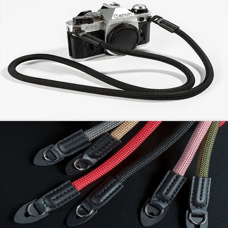 Cinghia Tracolla Universale Per Fotocamera In Nylon - Regolabile, Antiscivolo, 103 Cm - Adatta A Fotocamere Digitali E Reflex, Colore Nero - 6
