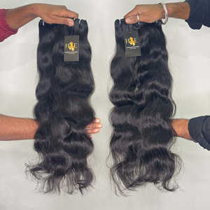 ผมตรงลอนสำหรับคนแต่งหนังกำพร้าจากกัมพูชาผมมนุษย์ผมตรงผมถักเปีย - Product Image 1