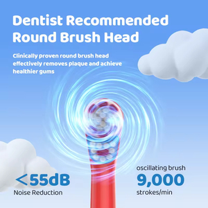Smart Oscillating Kids Electric <b>Toothbrush</b> 60 Degree Rotation Soft <b>Head</b> IPX7 Waterproof Battery Brush - Product Image 3