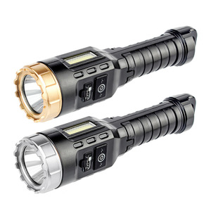 ไฟฉาย LED แบตเตอรี่แบบชาร์จไฟได้ประเภท C อลูมิเนียมอัลลอยด์สำหรับใช้งานกลางแจ้ง ปรับความสว่างได้ แสงสีขาว ไฟฉายฉุกเฉินกำลังสูง - Product Image 1