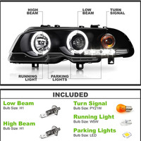 Bloc Optique Avant pour BMW E46 Série 3 Coupé LED 2 Portes 2000-2006