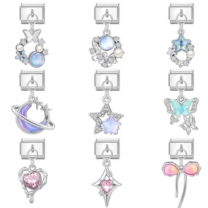 Pendentif Papillon Magique Bleu Violet Fait Main le Plus Vendu, Breloque de Mode Unique et Créative pour Bracelet Chaîne de Main - Product Image 4