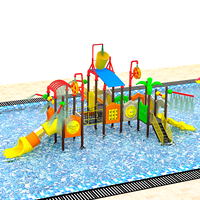 Toboggan extérieur pour aire de jeux aquatique