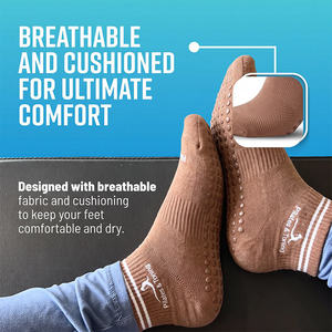 Chaussettes de yoga antidérapantes BiLu pour femmes, chaussettes de Pilates à grip pour la gym, vente en gros pour boutiques - Product Image 3